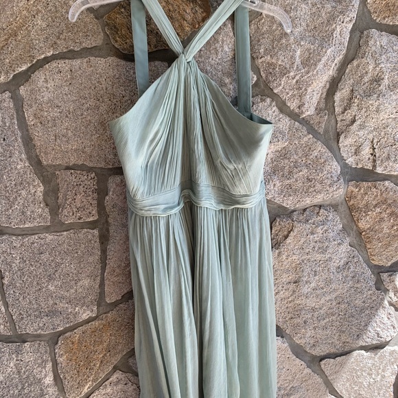 J. Crew Silk Chiffon Halter Sinclair Dress - Picture 3 of 7